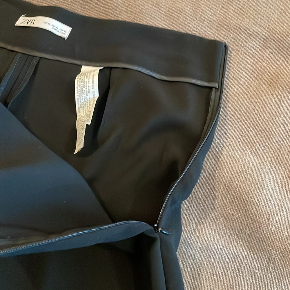 Zara Wide Leg Cropped Pant Size XL - Picture 6 of 10